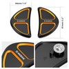 NICECNC Orange Batwing Fairing Rearview miirror Hole Inserts Screws Compatible