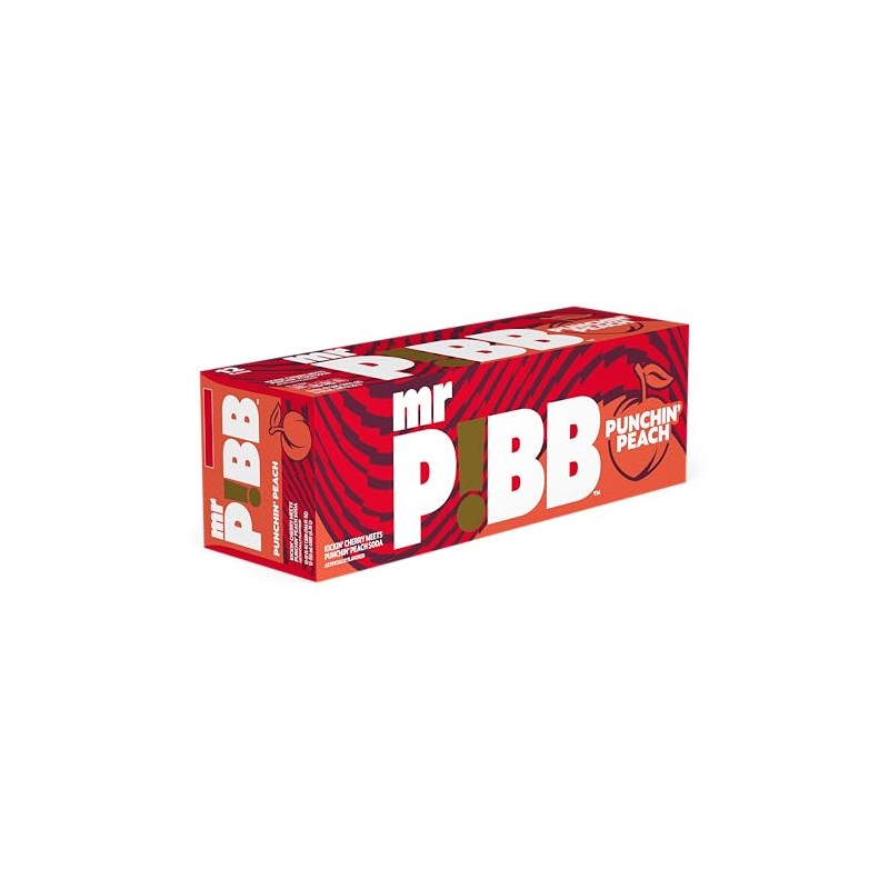 Mr Pibb Punchin' Peach 12oz 12pk