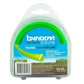 Bynorm 380-601 Round Trimmer Line, 2 mm Diameter, Green