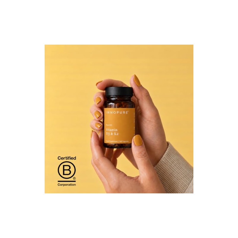 INNOPURE Vitamin D3 4,000IU & K2 MK-7 100µg, 120 Capsules