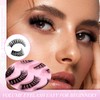 FADLASH False Eyelashes 10 Pairs Faux Mink Lashes Wispy Fake