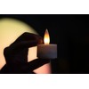 CozierGlow Rechargeable Flameless Tealights Candle with Remote Timer, 3D Moving