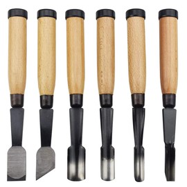 6Pcs Professional Wood Carving Tools, Wood Chisel Knife Set, Carving Tools for Wood Carving and Woodwork