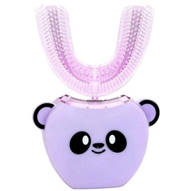 REH Design Kids Ultrasonic 2021 New Generation, Whole Mouth 360 Mouth Cleaning. Hands-Free (Purple, Age 3-7)