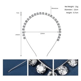 Clips For Women Girls Teen, Rhinestone Wedding Hair Clips For Brides, Wedding Hair Comb Pearl Rhinestones Hair Clips Crystal Bridal Hair Accessories for Brides and Bridesmaids (Round diamond)