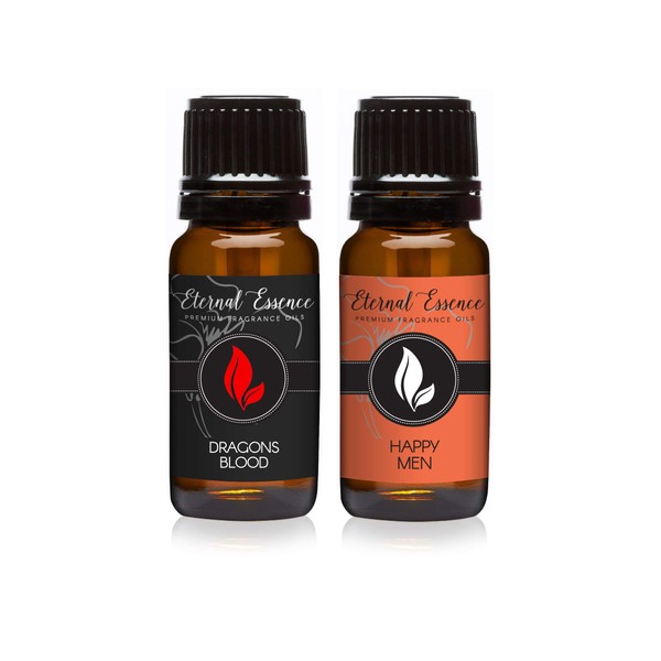 Pair (2) - Dragons Blood & Happy Men - Premium Fragrance Oil Pair - 10ML