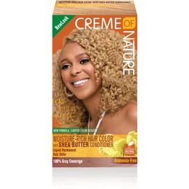 Creme of Nature Moisture Rich Hair Color Kit, C43 Lightest Blonde, 1 Application