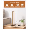 EDISHINE LED Wooden Table Lamp, Bedside Lamp, Touch Dimmable, Memory