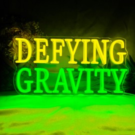 Witch Magic Movie Neon Sign, Defying Gravity Neon Lights for Room Decor, Dimmable Green LED Neon Lights for Them Party Witch Musical Led Sign for Bedroom Neon Wall Art Gifts for Witch Fans