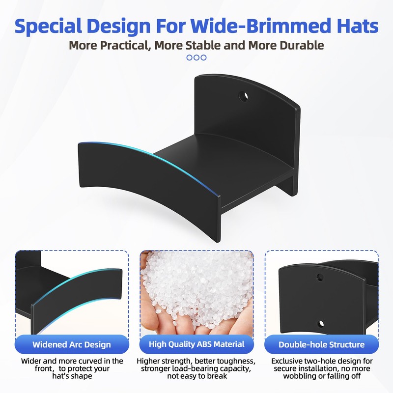 TimDonki Cowboy Hat Rack(12Pack) - Wide Brimmed Organizer - Strong