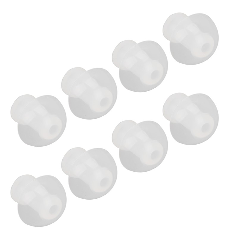 30pcs Hearing Amplifiers Eartips Soft Silicone White Accessories Replacement Earbud