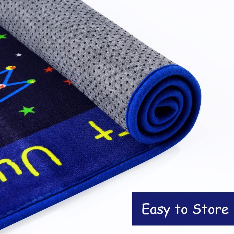 COZYLOOM Kids Solar System Educational Rug Galaxy Outer Space Kids
