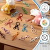 Otoolling 64 Pcs Colorful Swivel Snap Hook with Key Rings