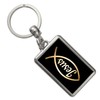 Jesus Keyring with Christian Symbol Pendant for the Keychain for