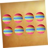 NOLITOY Attractive 63mm Rainbow Balls 8 Pack Eva Training Balls