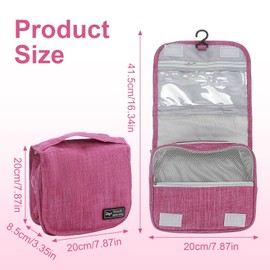 Ostomy Colostomy Travel Bag Hanging Ostomy Supplies Bags for Ostomy Colostomy Ileostomy Foley Catheter Medical Supplies Ileostomy Ostomy Pouch Ostomy Accessory Storage Bag Hanging Toiletry Bag (Red)