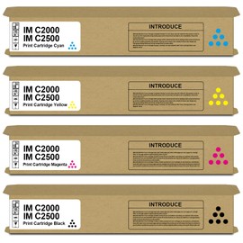 SAIDING IMC2000 IMC2500 Toner Cartridge Replacement for 842307 842308 842309 842310 Toner Replacement for Ricoh IM C2000 IM C2500 Printer.4-Pack.Black Cyan Magenta Yellow