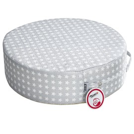 Toddler Booster Seat for Dining Table, Dismountable Washable Dining Chair Booster Cushion with Adjustable Straps,Travel Booster seat for Baby Kids Infant (Round)