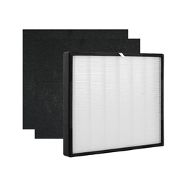 Nispira AK46001 Filter Replacement For Oreck Air Response Medium (WK16001) Air Purifier True HEPA Activated Carbon, 1 Set