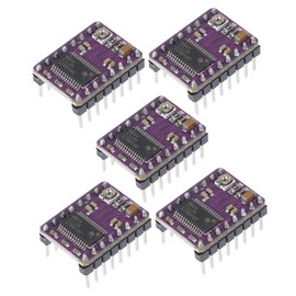 Hohopeti 5pcs Heat Sink Stepper Motor Driver Module for Printers Compatible with Rrerap Ramps High Performance Chip for Smooth Printing Design for Long Term Use