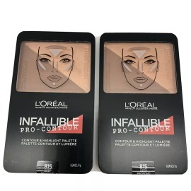L'Oréal L'oreal Infallible Pro-Contour, Contour & Highlight Palette 815 Deep Lot Of 2