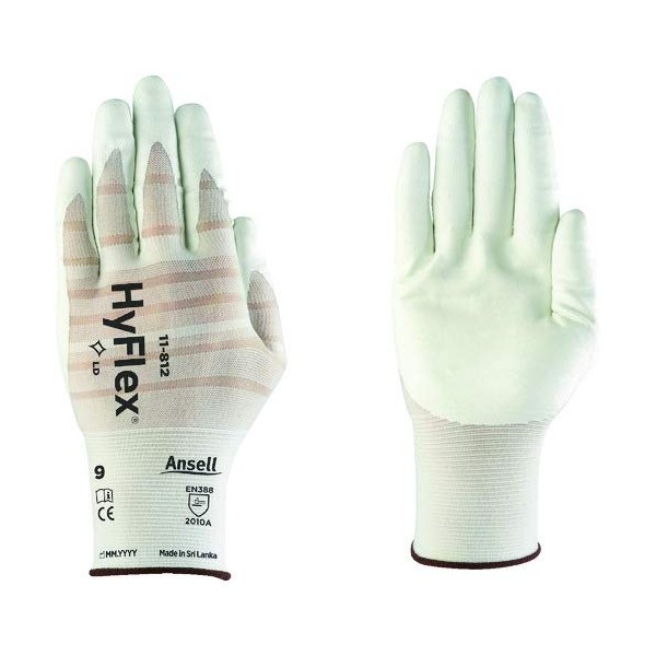 Ansell Nitrile Backless Gloves High Flex 11-812 XL Size 11-812-10