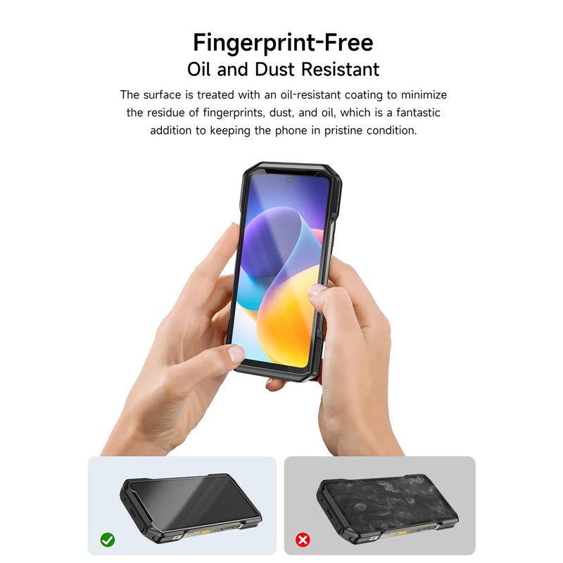 Ulefone 2-Pack Screen Protector Armor 27 Series, Shatterproof Tempered Glass