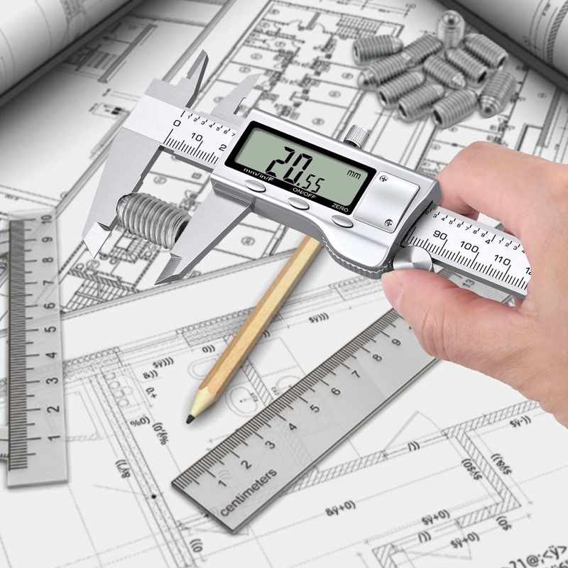 Proster Digital Caliper 8 Inch/200 mm + 32 Feeler Gauge