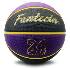 Fantecia Size 7 Basketball with Pump - Premium Street Rubber Indoor/Outdoor Ball for Training Match Games Women Men
