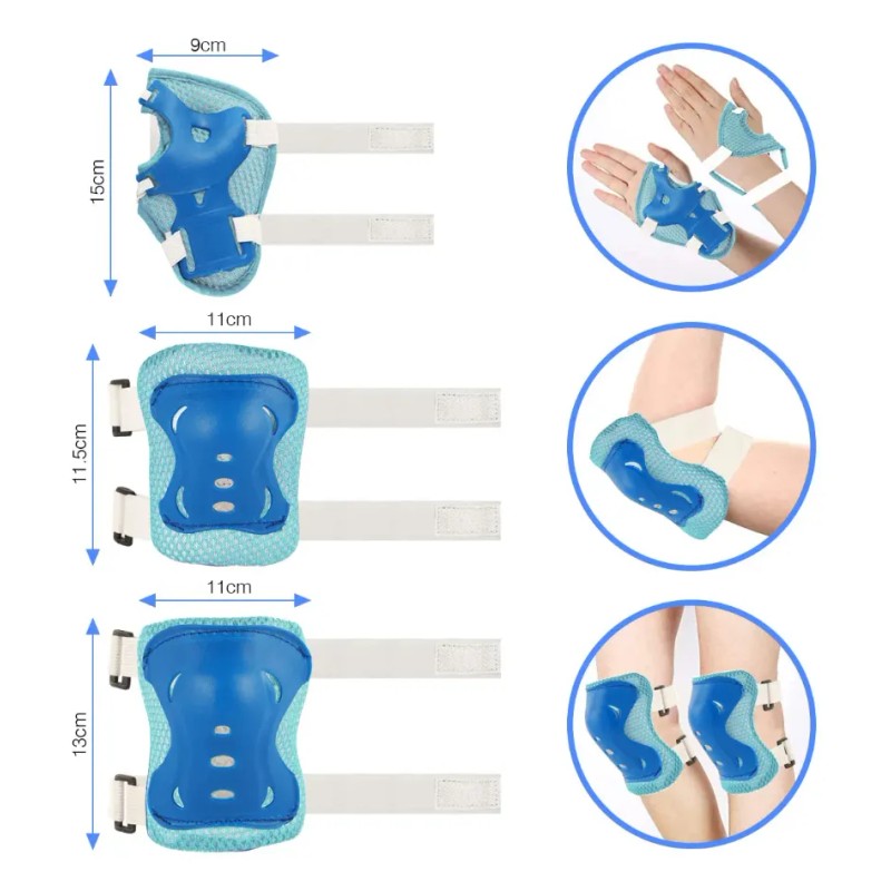 Trixter Kit Equipo De Protección Para Patinar Niños Conjunto De