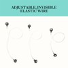 DOORES Brown Invisible Elastic Fish Line for Wire Hair Extensions