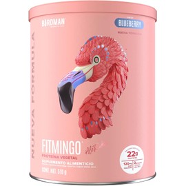 Birdman Fitmingo Proteína Vegana Potenciadores de Colágeno, Inositol y Ácido Hialurónico Vitamina D3, Zinc Enzimas Digestivas Sabor Blueberry 510g