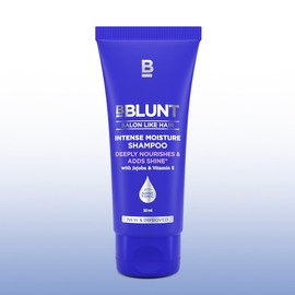 BBLUNT Intense Moisture Shampoo | Jojoba and Vitamin E for Dry & Frizzy Hair | Deep Conditioning | Organic & Natural Hair Growth Shampoo | 1.01 Fl Oz (30ml)