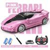 Remote Control, Pink RC Cars for Girls, Rechargeable RC Racing,