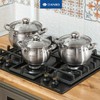 Daniks Classic 6-Piece Stainless Steel Induction Cookware Set – Dishwasher