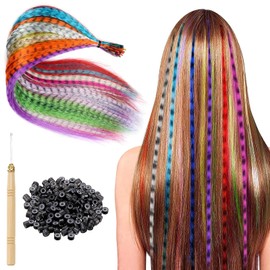 Hair Strands for Clip-in Hair Extensions, 52 Pieces, Hair Extensions, Clip-In Extensions, Colourful Hair Strands, Hair Extensions, Hair Extensions for Girls and Women