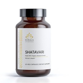 Kerala Ayurveda Shatavari - Organic Herbal Capsules to Safeguard Healthy Hormonal Levels and Normal Fertility in Women, 60 Count