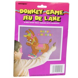 Deluxe Pin the Tail on the Donkey Party Game - (Pack of 12) - Premium Quality Materials - Perfect for Kids and Adults