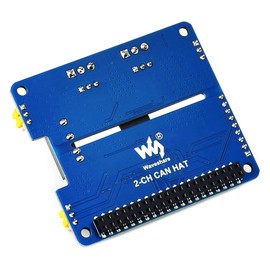 2-Channel Isolated CAN Bus Expansion HAT for Raspberry Pi 4B/3B+/3B/2B/B+/A+/Zero/Zero W, MCP2515 + SN65HVD230 Dual Chips Solution Allow 2-CH CAN Communication Onboard Multi Protection Circuits