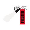 CafePress Fire Fighter Extinguisher Magnets Rectangle Magnet, 2"x3" Refrigerator Magnet