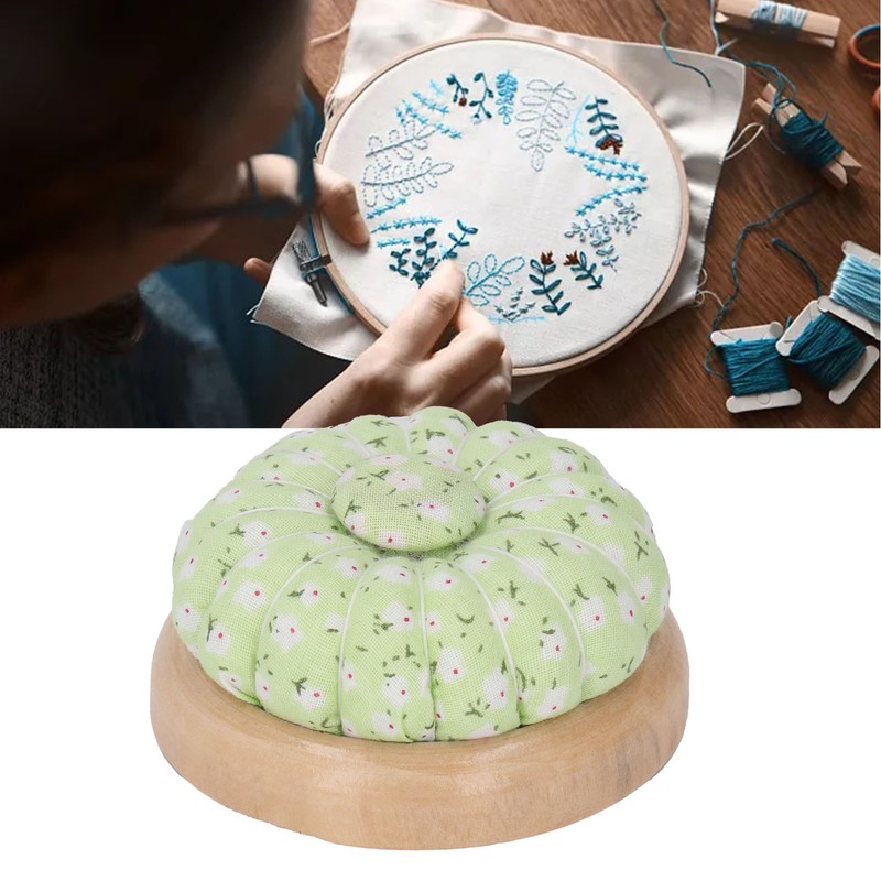 2PCS Sewing Pin Holder Magnetic Button Pumpkin Shape Sewing Needles