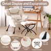 DreamNook Lazy Chair with Ottoman, Modern Accent Chair with Lumbar