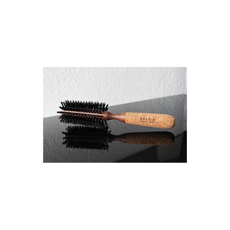 Boyd's Cork Handle Hair Brush, for Blow Drying and Styling-