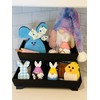 Madanar Easter Resin Gnomes for Tiered Tray Shelf Decorations -