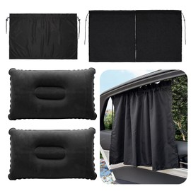Car Divider Privacy Curtains, 6 Pcs Universal Car Seat Partition Curtain