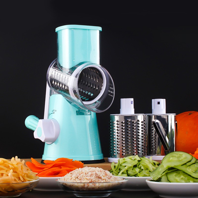Multifunctional Rotatable Manual Roller Cutter Manual Vegetable Cutter Potato Kitchen