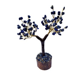 Lapis Lazuli Crystal Gemstone Tree Artificial Home Decor Crystal Tree Of Life New Home House Warming Gift Women & Men Spiritual 7 Inch
