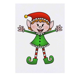 'Girl Elf' Temporary Tattoo - Water Resistant, Skin-Safe, Non-Toxic Transfer (TO00030597)