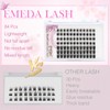 EMEDA Eyelash Clusters, 10 mm, DIY Individual Eyelashes, Eyelash Extensions,