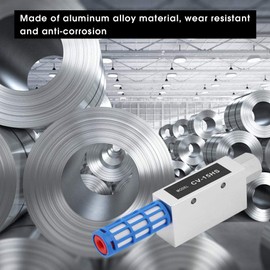 Akozon Vacuum Ejector, CV-15HS Pneumatic Vacuum Vacuum Generator Ejector with Silencer